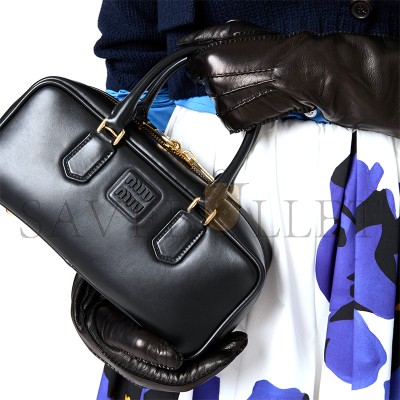 MIU MIU ARCADIE LEATHER HANDBAG 5BB148 (27*12*9cm)